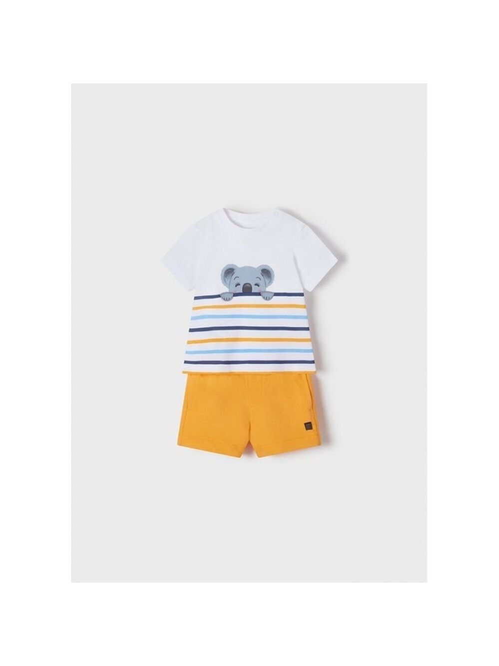 Size 24 months Baby Mayoral Striped Koala Set in White and Yellow
